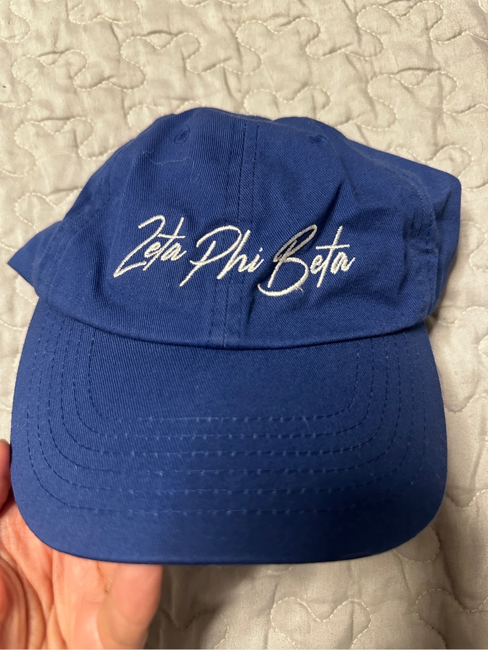 Zeta Phi Beta Embroidered Blue Baseball Dad Cap